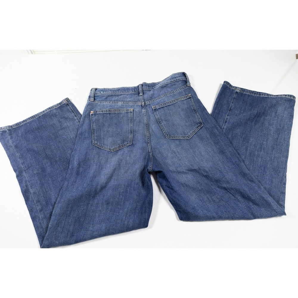 Gap Denim Womens 6/28R High Rise Wide Leg Jeans Medium Wash Blue Casual Pants - Picture 5 of 8
